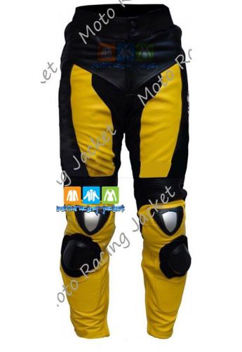 Yamaha black yellow motorcycle racing racing trouser : all size available