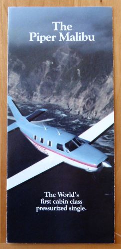1983 piper malibu original sales brochure near mint