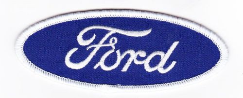 Blue white ford sew/iron on patch emblem badge embroidered car