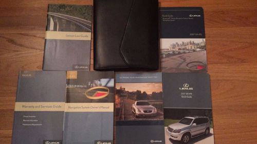 2007 lexus gx470 complete suv owners manual books navigation guide case all oem