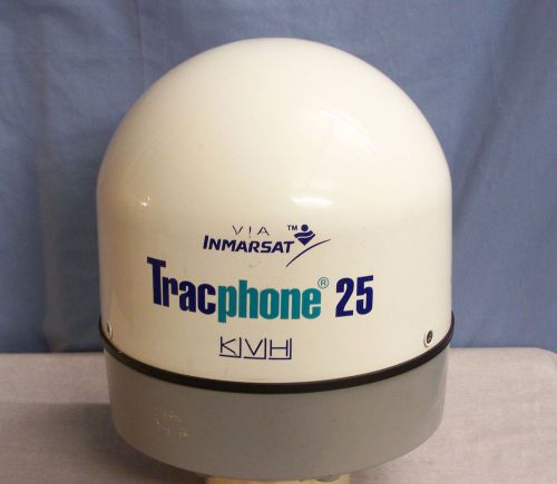 Kvh tracphone 25 inmarsat marine satellite antenna phone dome thrane &amp; thrane
