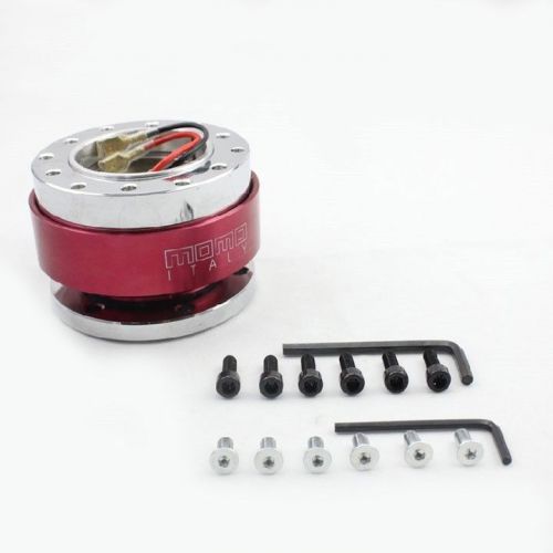Buy MOMO Red Racing Slim Quick Release Kit Steering Wheel HUB Boss Kit