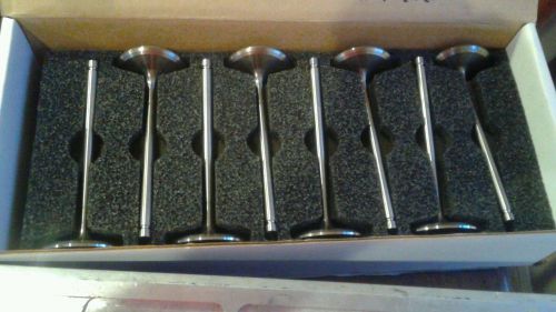Del west titanium intake valves new- 2.100" x 5.490' x 7mm -c3 ford nascar