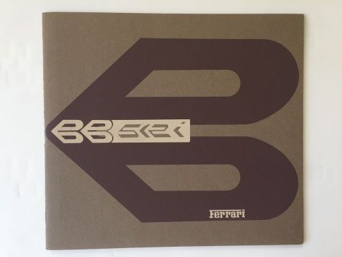 Ferrari 512 bbi brochure