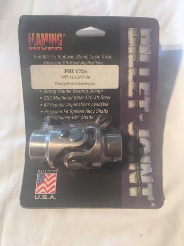 Flafr1726 -  flaming river fr1726 billet-joint steering 5/8&#034; 36-spline universal
