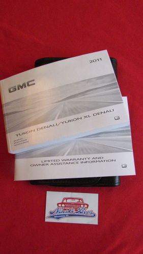 New 2011 gmc yukon denali / yukon xl denali owners manual w/ case 11