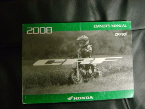 Honda owners manual 2008 crf50f crf 50f