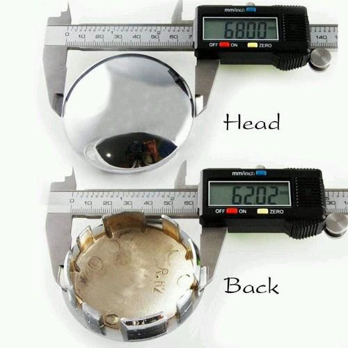 Nologo wheel center cap back=62mm. head=68mm. 4pcs