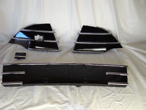 2013-16 ford escape front lower bumper grille grilles kit set of 3  s3