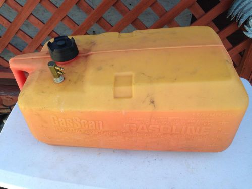 Outboard motor gas scantank 6 gal fuel tank fishing boating plastic atwood