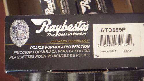 Raybestos at d699p severe duty/police disc brake pad