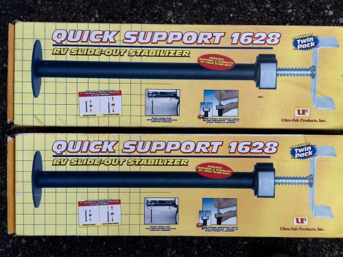 (2) ultra-fab rv slide-out stabilizer 2 pack quick support 1628 - 16&#034;-28&#034; nib