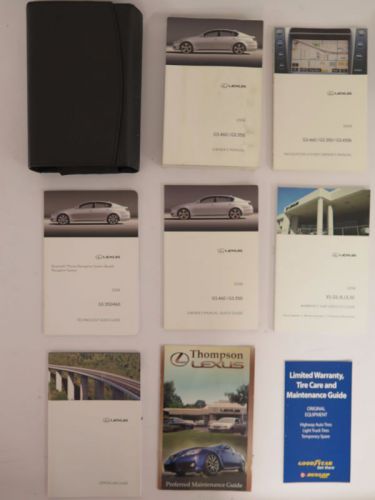 2008 lexus gs 460 / gs 350 owners manual guide book