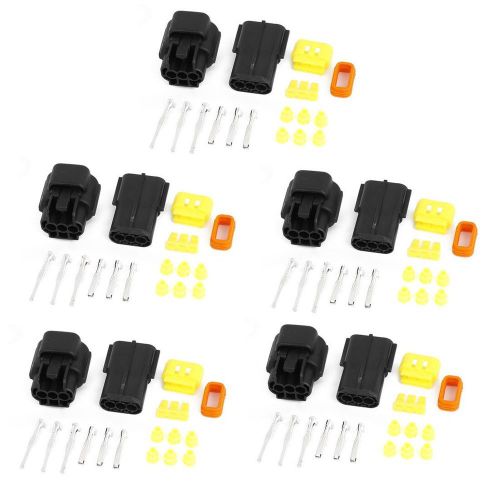 Wire connector plug sets 3 pins waterproof electrical car hid 5 kits