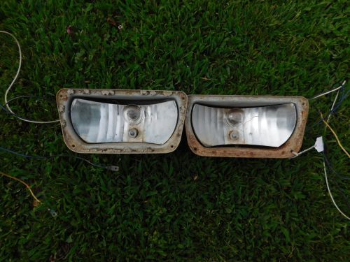 1956 cadillac fog light housings with reflectors 56 accessory