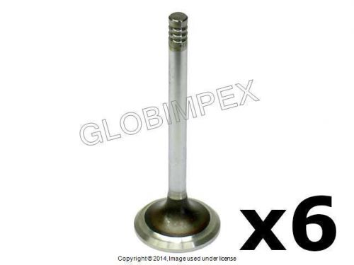 Bmw e12 e28 exhaust valve (38 mm) (8 mm stem) set of 6 intervalves +warranty