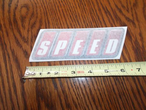 Speed channel tv  decal  sticker nascar nhra  racing race car  pinks pass time
