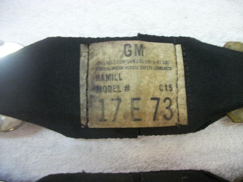 69-73 Corvette Seat Belts, US $19.99, image 3
