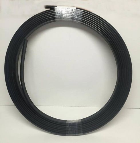 Taco metals 1-1/2" x 1/2" rigid vinyl flex-core rub rail 60' v21-9959bka60d