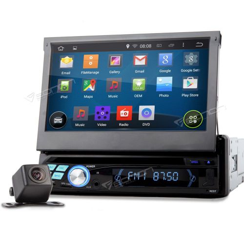 1 din 7&#034; android car stereo radio dvd mp3 player gps wifi 3g bluetooth + camera