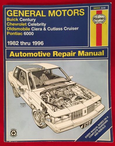 Haynes 38005 (829) gm automotive repair manual 1982-1996