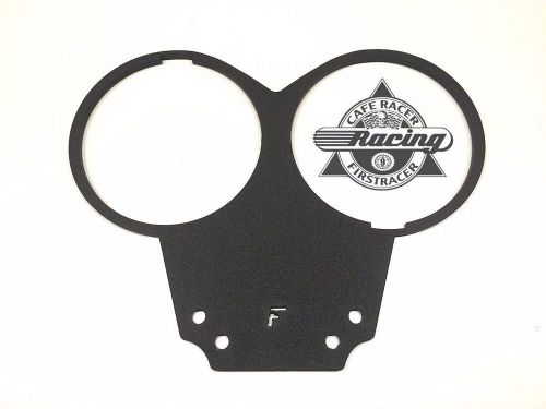 Triumph bonneville, thruxton flat dual gauge mounting bracket black