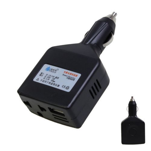 Hot car power inverter adapter supply 12v 24v dc to 110/220v ac w/ usb charger