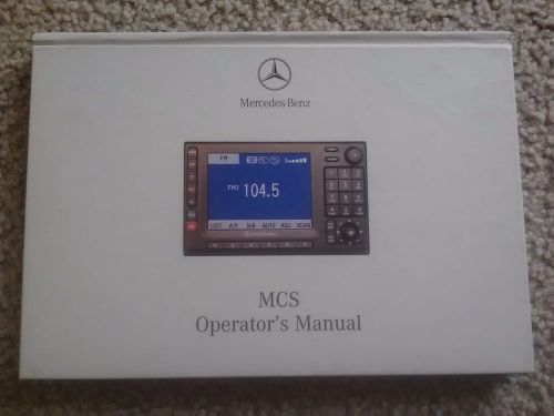 1999 mercedes benz mcs operator&#039;s manual book daimlerchrysler 6515 6192 13