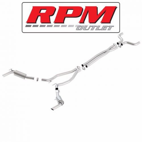 Borla s-type cat back exhaust 140531 for 2014 chevy camaro ss w/ ground effects