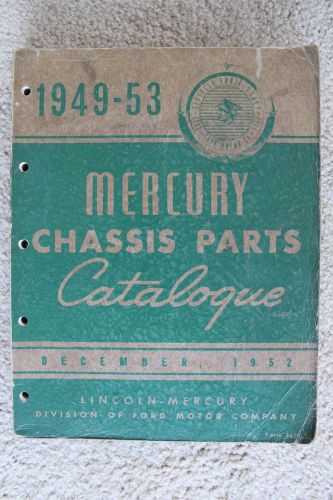 1949-1953 mercury chassis parts catalogue