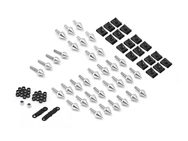 Motorcycle spike fairing bolts silver spiked kit for 2004-2006 yamaha yzf r1