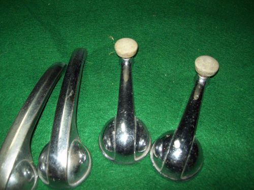 1950 1966 chevy gmc p/u truck door and window cranks white knobs