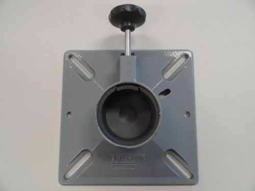 Zwaardvis seat support 76mm (3") seat base polished gray finish marine boat