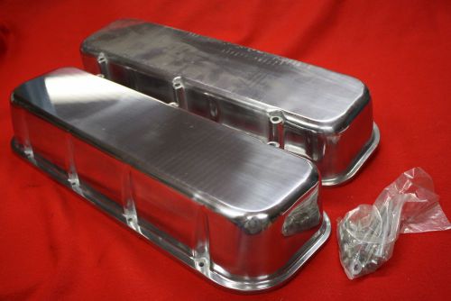 Big block chevrolet tall aluminum valve covers new