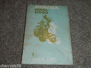 1970-1974 70 74 honda us90 us 90 atc90 atc 90 parts manual book catalog