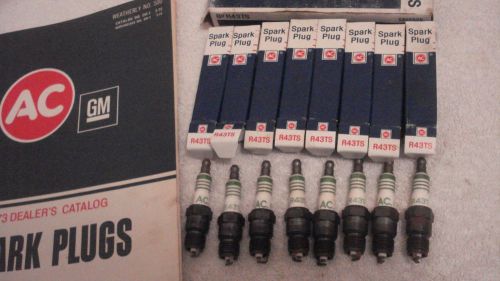 8 r43ts ac spark plugs 1970-71 chevrolet 402, 454 v8, el camino gmc sprint 454