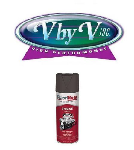 Plastikote 230 engine enamel paint flat black 12 oz. aerosol,each