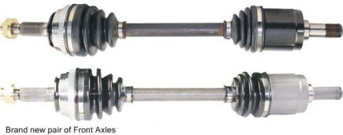 Pair new front right &amp; left cv drive axle shaft assembly for honda accord cb7