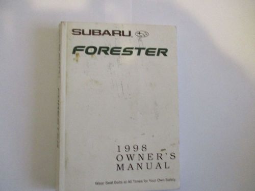 1998 subaru forester owners guide manual with case / extras