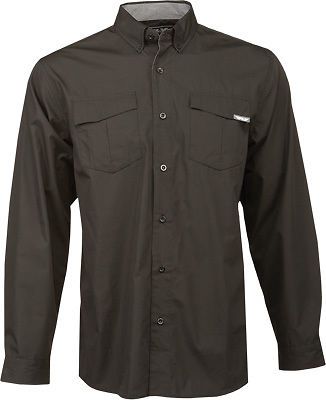 Fly racing casual men's button up black slim fit long sleeve shirt