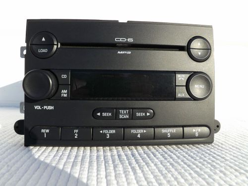 2006-2007 ford explorer mountaineer edge mp3 cd-6 player am-fm stereo oem unit
