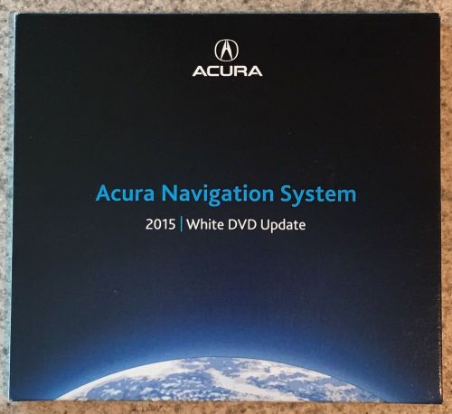 Acura (honda) 2015 white navigation dvd version 4.d0 u.s.a./canada