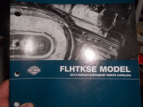 2014 harley flhtkse parts catalog, 99428-14, nice barely used condition !
