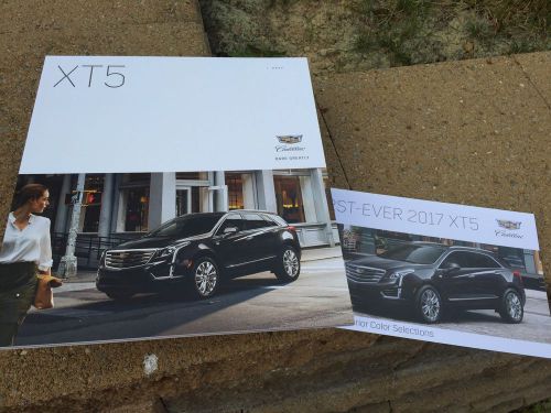 2017 cadillac xt5 official sales brochure with color chip chart