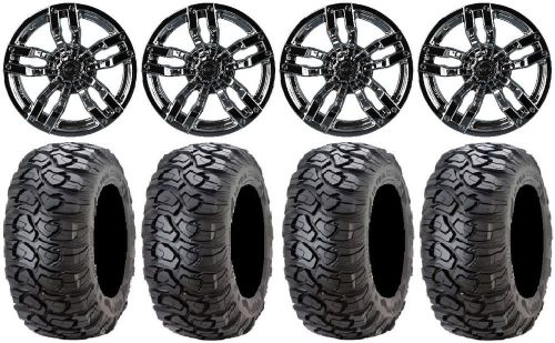 Madjax velocity chrome golf wheels 12&#034; 23x10-12 ultracross tires yamaha