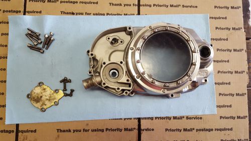 Banshee polished clutch lock out cover with stainless mounting bolts