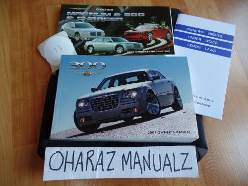 2007 chrysler 300 owner owners owner&#039;s manual w/ case