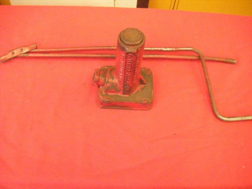 Vintage drednaut twin lift auto jack with jointed handle no. 27