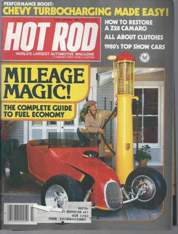 1980 hot rod  magazine october rat rod hot rod kustom