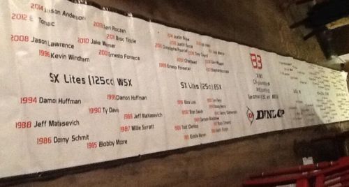 Custom vinyl banner dirt bike racing moto x racing sx and mx champions 256"